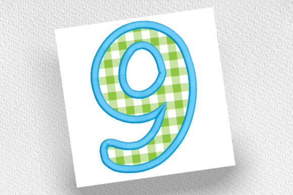 9 Number Nine Applique: A Seasonal Embroidery Staple