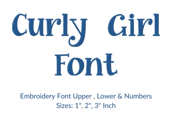 Curly Girl Fonts Embroidery Design: A Designer’s Review for Personalized Gifts