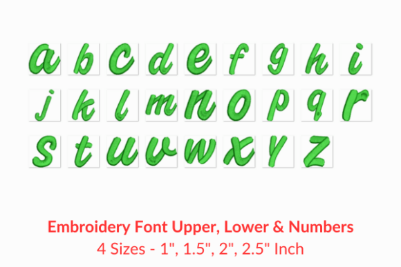 Elegant Touch: Book Script Fonts Embroidery Design Review