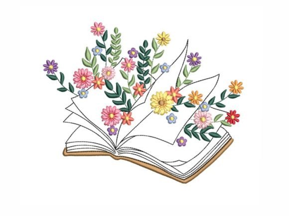 Flower Book Embroidery Design Review for Small Business Merchandise