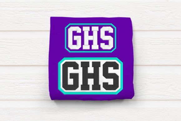 GHS High School Initials Embroidery Design Review for Business Use