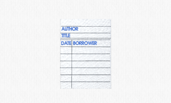 Library Checkout Card