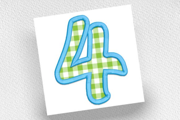 Number 4 Applique: A Personalized Embroidery Staple