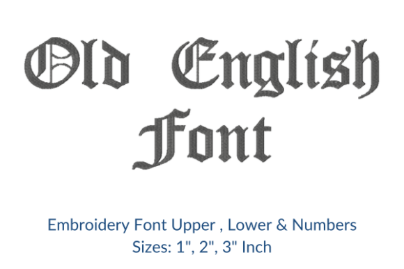 Old English Fonts Embroidery Design Review for Small Business Branding