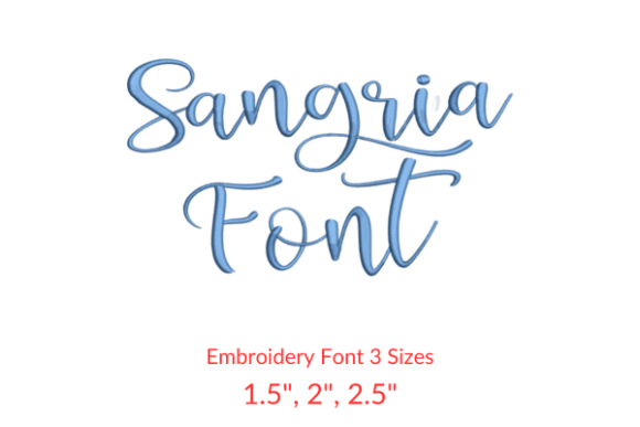 Sangria Font Embroidery Design Review for Etsy Sellers