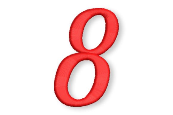 Script Embroidery Font Number Eight Review for Personalized Gifts