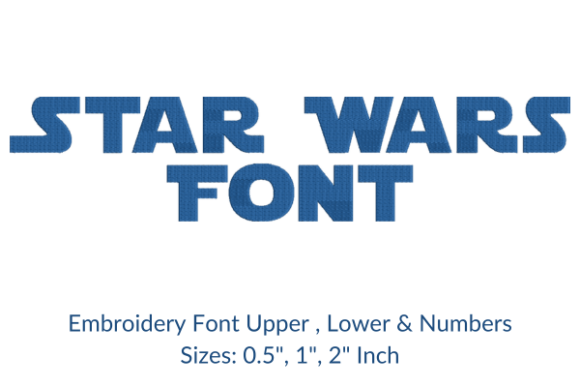 Star Wars Font Embroidery Design Review for Boutique Sweatshirts