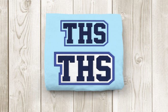 THS High School Initials – A Designer’s Take on Sweatshirt Embroidery