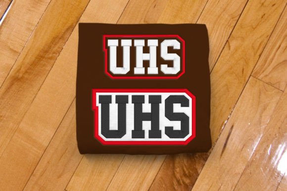 UHS High School Initials: A Smart Addition for School Spirit Embroidery