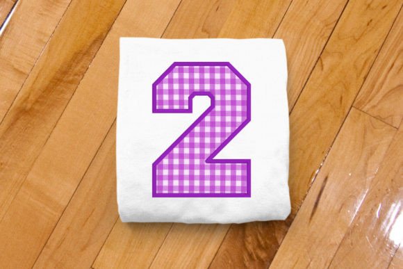 Varsity Number 2 Applique Embroidery: A Seasonal Design for School & Holiday Crafts